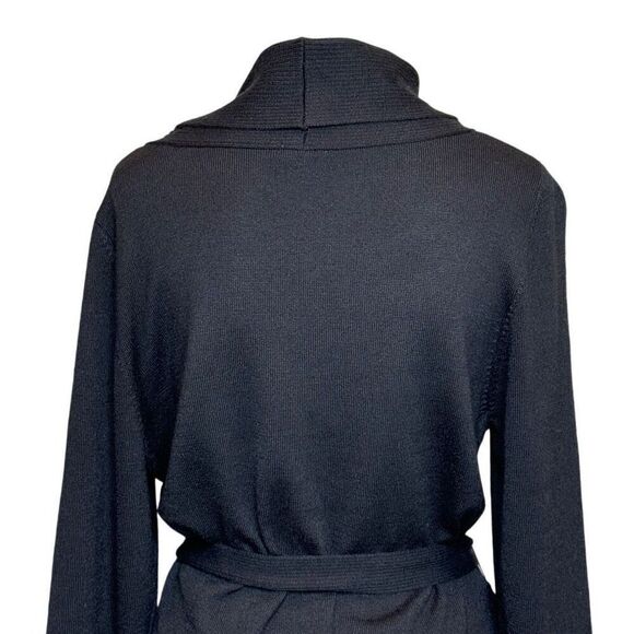 Talbots black wool turtleneck belted sweater dress size XL - Picture 8 of 13
